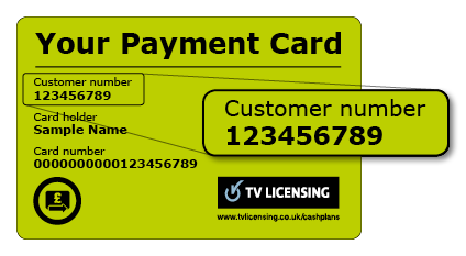where to find your licence on your payment card